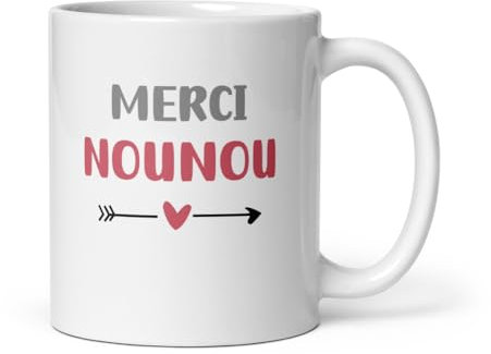 Mug merci nounou coeur tasse nounou femme