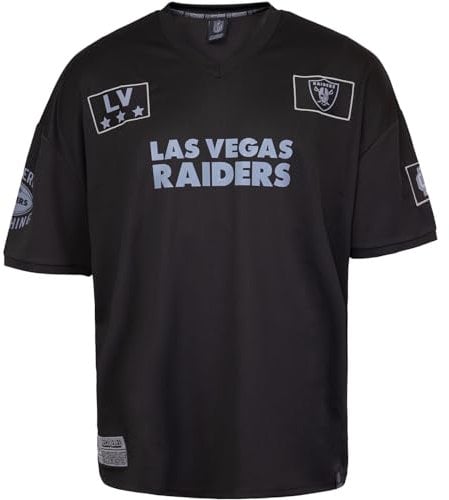 Recovered NFL Team Salute Black Military Oversized Mesh Limited Jersey Trikot (DE/NL/SE/PL, Alphanumerisch, M, Regular, Regular, Las Vegas Raiders)