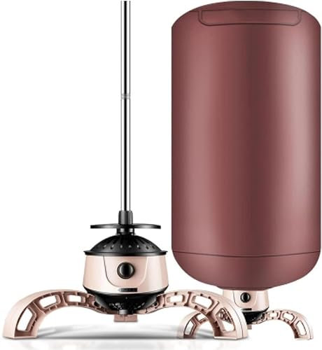 YUNYHAO Secadora De Ropa Vertical, Mini Tendedero Termostático Plegable De 900 W, Rotación con Un Solo Clic para Ajustar La Temperatura, Rango De Temperatura De 0 A 180 °, Carga De 15 Kg