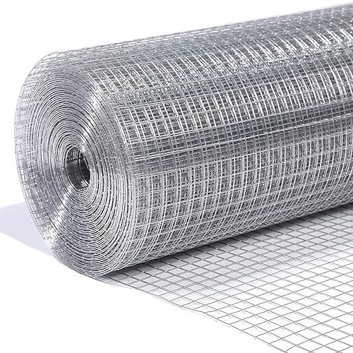 Welded Wire Mesh 1x1 Galvanised W 60cm x L 30m by Garden Universe Fence Aviary Rabbit Chicken W01-2