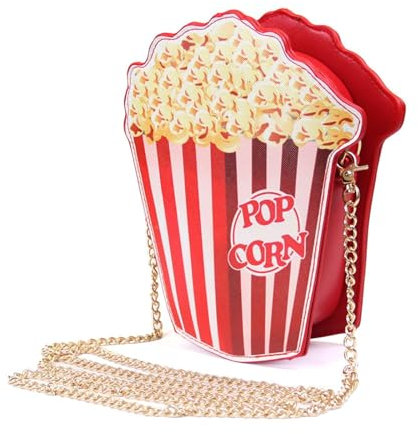 Umhängetasche für Frauen Schultertasche Messenger Bags Handtasche Popcorn Haarreif