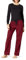 Amazon Essentials Pyjama avec Pantalon Léger en Flanelle et T-Shirt à Manches Longues Femme, Rouge Cerise/Noir Carreau Buffalo Classique, XS