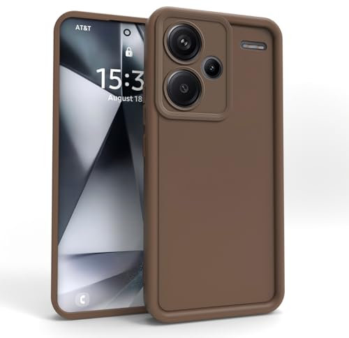 PanXCase Cover per Xiaomi Redmi Note 13 Pro Plus 5G / 13 Pro+ 5G - Custodia Silicone Sottile Elegant Disegni Morbida Leggera, Protezione Fotocamera Antiurto Antigraffio Case (Marrone)