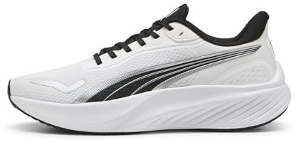 PUMA Mixte Pounce Lite Chaussure de Course sur Route, White Black, 42 EU