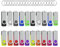 WOOOLKEN Cle USB 16 Go Lot de 20 Clés USB 2.0 Flash Drive Stockage Rotation Disque Mémoire Stick Clé USB Lot 16Go Stockage Données avec Lumière LED,10 Couleurs