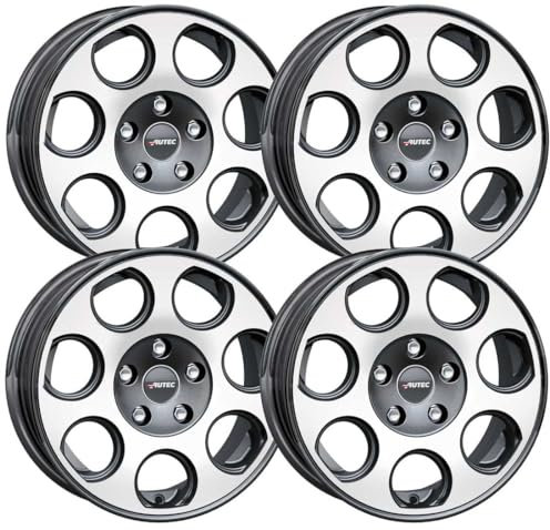 4x AUTEC Felgen Alufelgen YUNA 6.0x15 ET30 4x100 Graphit poliert kompatibel mit Caravan/Anhänger (Trailer) Caravan/Anhänger (Trailer)