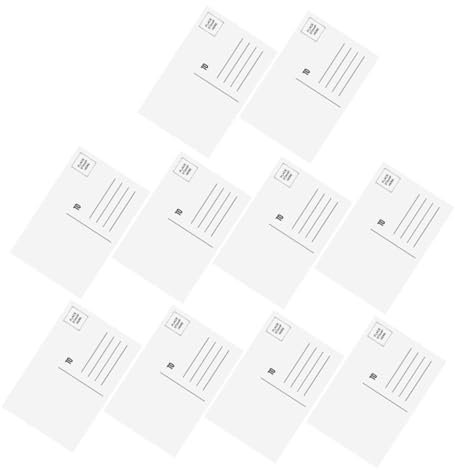 BCOATH Leere Grußkarten 10 Stück-pack aus Beschichtetem Papier, Weiß
