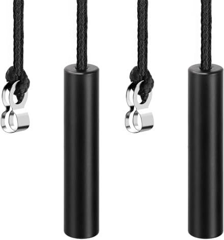 ALLisWE 2PCS Bathroom Light Pull Cord Handle with 150CM Nylon Pull String Extension Black Light Switch Pull Cord End Blind Cord Weight Handle Connector for Bedroom Classic Toilet Light Fan Switch