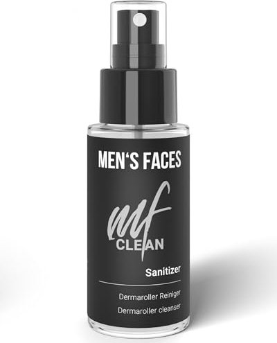 Bartroller Sanitizer MEN'S FACES - praktisches Spray zur zuverlässigen Reinigung von Dermarollern und Dermapens