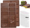 Chocolate Moulds, 2PCS Silicone Chocolate Bar Moulds with 100Pcs Bags, Reusable Non-Stick Thick Candy Bar Molds Wax Melt Molds for Choclate Bars, 12Patterns