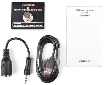 MIDI Foot Controller Multifunktionaler E -Gitarre MIDI Effects Pedal Unterstützt Plug -and -Play MIDI -Ausgang für Live -Auftritte oder Studioaufnahmen