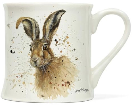 Tasse aus Porzellan mit Tiermotiv ca. 0,3L | Mug | Kaffeetasse | Teetasse | Henkelbecher | Becher (Hase)