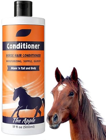 Mane Shampoo, Mane und Tail Shampoo,500 ml natürliche Mähne und Schwanz Detangler Shampoo - Duschbadlösung, Pferdepflegezubehör, Glanz, Entwirrung, Schmutz und Staub abtauchen, den Bruch reduzieren