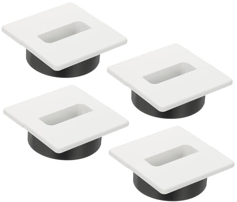 PATIKIL 2.4 Inch Desk Grommet, 4Pcs Cable Grommet Wire Management Cable Hole Cover Cord Organizer for Office Home Table Countertop, White