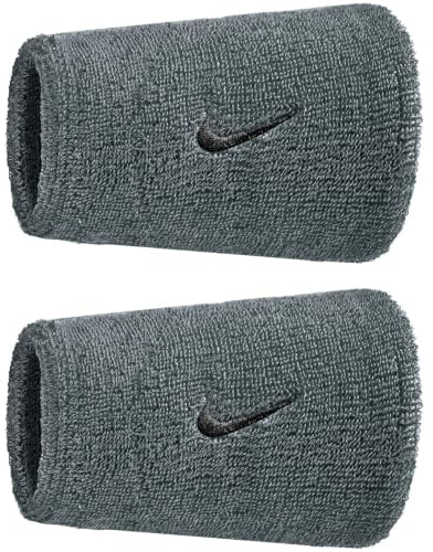 Nike Unisex Swoosh Classic Doublewide 2Pk Banda sudatoria Cool Grey/Black One Size