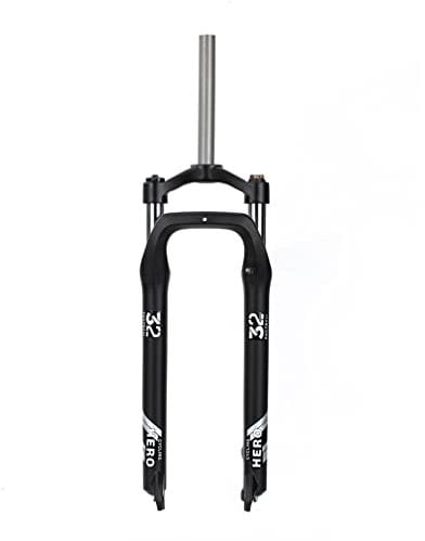 QAZXDRFG Bike Fat Fork 20'' 26 Inch 4.0 Tire Snow Beach E-Bike Suspension Fork Travel 100mm Disc Brake 1-1/8 Bicycle Front Fork QR 9mm Manual Lock(26inch Black)