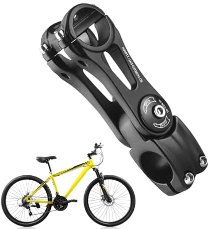 Tyinerc Fahrradvorbau | Vorbau für Mountainbike, 31,8 mm, Zubehör aus leichtem Aluminium für Wandern, Trail, Training, Fitness und Gruppenausflüge