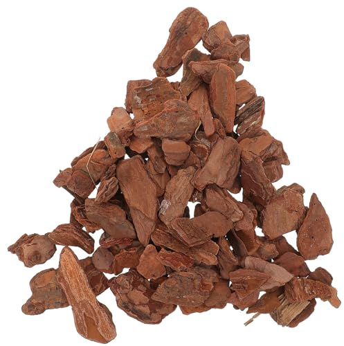 Luxshiny Reptile Bedding Pine Bark Chips Decor for Small Pets Safe Easy Placement Terrarium Aquarium Decoration