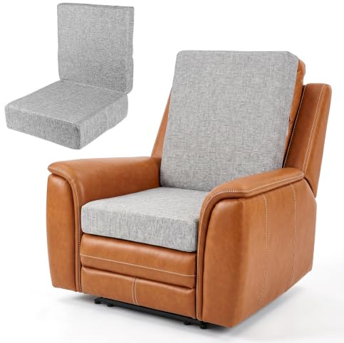 LIROPAU Sitzkissen mit Rückenkissen, Sitzerhöhung Kissen, 50x50 cm | Ergonomisch Lendenwirbelkissen Hochdichtschaum, Rutschfestes Stuhlkissen mit Waschbarem Bezug für Relaxsessel, Rollstuhl