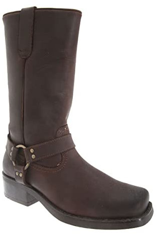 Mens Western and Cult Fashion Gringos HIGH HARLEY - Dk.Brown Leather, Mens UK 6 / EU 40