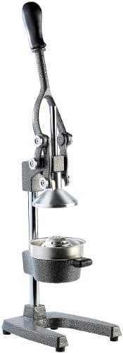 Rosenstein & Söhne Orangenpresse: Professionelle Hebel-Zitruspresse Premium, Hammerschlag lackiert, XL (Orangenpresse Hebel, Granatapfelpresse, rosenstein und Söhne Saftpresse)