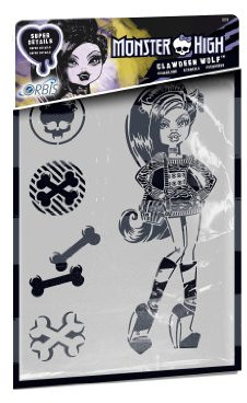 Revell Orbis 30219 - Kinderairbrush - Schablone, Clawdeen Wolf