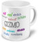 digital print XXL Riesen-Tasse mit Namen Gizmo - Motiv Positive Eigenschaften - Namenstasse, Kaffeebecher, Becher, Mug