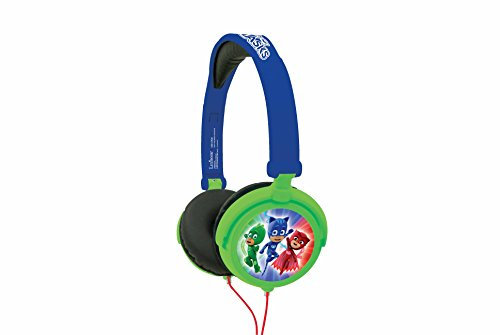 Lexibook Pyjamasques Yoyo Casque audio stéréo, puissance sonore limitée, pliable et ajustable, bleu/vert, HP015PJM.