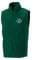 Star and Stripes (L) 8720M Personalised Outdoor Fleece Gilet, Custom Text on Gilet Bottle-Green Front Print Large