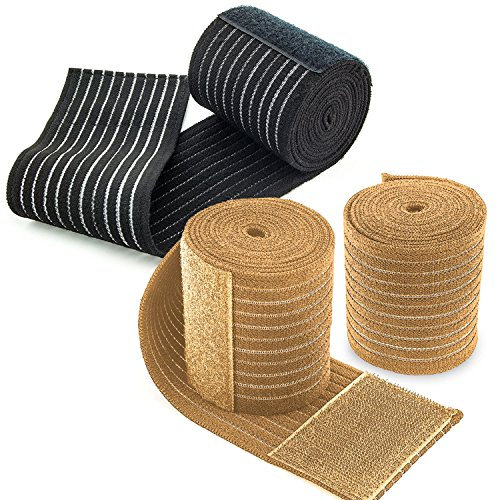 EVOLUXO 2 x knee bandages, beige