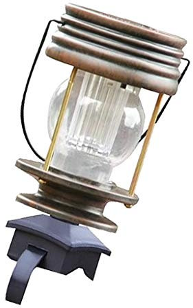 Perfeclan Solarleuchte Gartenlampe, Geländer Befestigung, Warmweiß