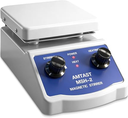 220V 50Hz Laboratory Magnetic Stirrer Hotplate Mixer Stir Bar and Thermometer Support Heating Stirring Lab Magnetic Hot Plate Stir Bar