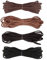 nuoshen 21.9 Yards Leather Cord, 4 Colors Suede Leather Necklace Cord Lace, 5m/each, 3mm Wide, DIY