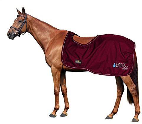 Horses, Pferdedecken Waterproof Warm, Wasserdicht, Weich, Bequem und Warm, Langlebig, Bordeaux, 155 cm