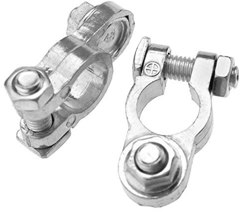 Create idea Car Electric M8 Positive & Negative Battery Terminals Connector Kit Zinc Alloy