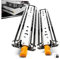 AOLISHENG Heavy Duty Drawer Runners with Lock 220kg Load Capacity Locking Drawer Slides Runners Ball Bearing, Full Extension, 500 600 700 800 900 1000 1100 1200 1300 1400 1500mm Side Mount 1 Pair