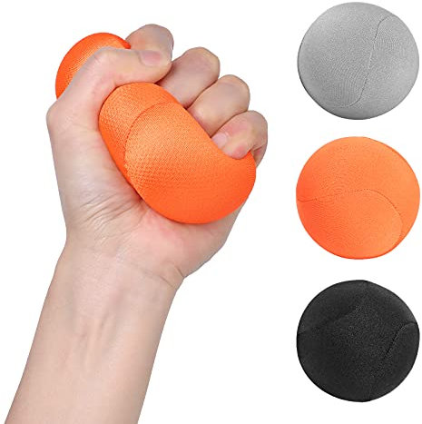 WD&CD Griffbälle 3er-Set, Hand-Therapie-Bälle, Handtrainer Fingertrainer zur Druckentlastung, Kräftigung von Hand und Finger und Lindert Gelenkschmerzen