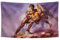 Bull by The Horns Dodgeball White Goodman Malerei authentische Flagge 90 x 150 cm Polyester Banner Wohnheim-Banner mit vier Messingösen für College Party Innen- und Außendekorationen