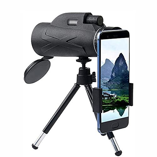 BDXZJ 80X100 HD Fernrohr Monokular Super-Telezoom-Monokular-Teleskop Wasserdichtes Zoom Monokular Mit Halter und Stativ für Vogelbeobachtung, Jagd, Camping, Wandern