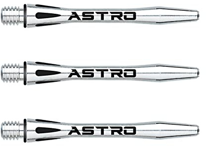 WINMAU Astro Intermediate Aluminium Dart Stems - 1 Set per Pack (3 shafts in total)