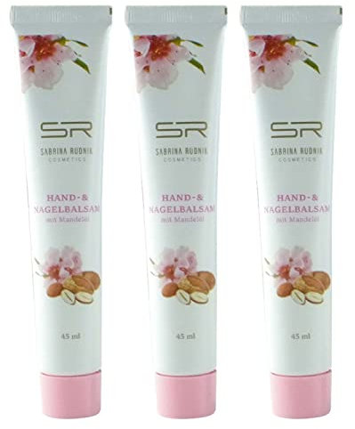 Sabrina Rudnik - Bálsamo para manos y uñas con aceite de almendra de 45 ml y bloc de notas varivendo.