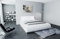 Sofa Dreams Wasserbett Sorano mit beheizbarer Wasserbettmatratze und kompletter Technik LED Beleuchtung 140x200 160x200 180x200 200x200 200x220 (200 x 200 cm, White)