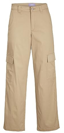 Jack & Jones Women's Jxkendal Reg Stra Cargo Mw Pant PNT Noos, Cornstalk, M
