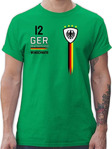 T-Shirt Herren - 2026 Fussball Fanartikel - Deutschland WM Trikot Farben - L - Grün - em triko fußball-Fanartikel fußball German Shirt Deutschland. Tshirt fussballtrikot fußball. Germany Shirts