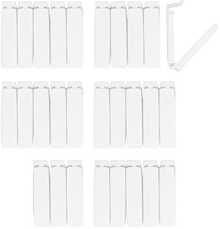 White Beauties Tütenclips (28 Stück) by Lifestyle | 28 Verschlussclips/Beutelklammern/Lebensmittel Aufbewahrung Clips in der Farbe weiß, jeweils mit 7.3 cm Länge