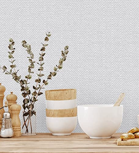 GAULAN 680973 - Papel pintado vinílico lavable de espigas con textura en relieve para pared salón cocina baño dormitorio pasillo - Rollo de 10 m x 1,06 m