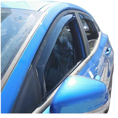 OMAC Windabweiser für Ford Puma 2019-2026 Acryl Dunkel 4tlg | Regenabweiser, Schützt vor Regen und Spritzwasser, waschstraßenfest