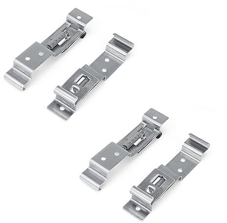 Portamatriculas para Remolque, SRJQXH 4 Piezas Portamatriculas Coche Remolque, Clips de Placa de Matrícula de Remolque, Retráctil, Adecuado para Matrícula de 10,5-11,5 CM de Altura