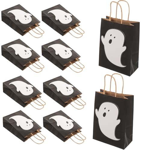 Halloween Geschenktüten 10st Halloween Süßigkeiten Tüten Trick or Treat Taschen Süßigkeiten Griffen für Süßes oder Saures Gastgeschenke für Kinder
