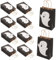 Lurrose 10st Halloween-Einkaufstasche Halloween-geschenktüten Snackbeutel Zombie-Tasche Süßigkeitentüten Halloween Kekstüten Süßes Oder Saures Taschen Keksbeutel Papier Süssigkeit